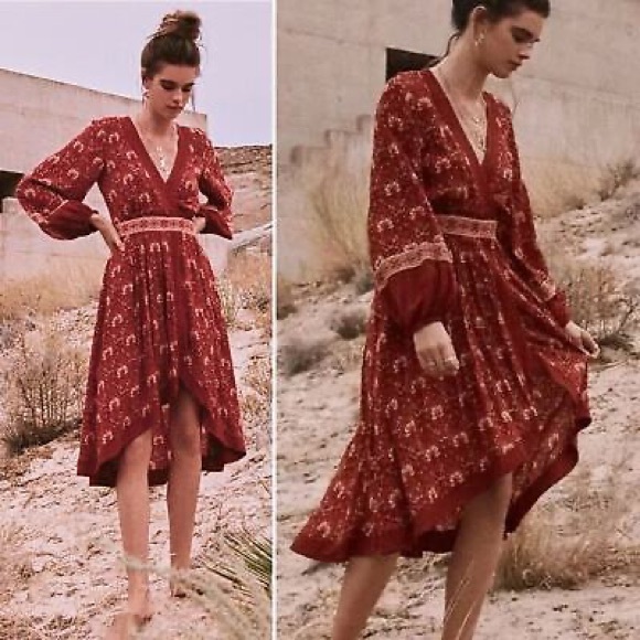 Spell & The Gypsy Collective | Jewel Soirée Red Dress Large - Picture 5 of 6